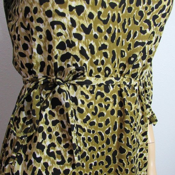 Vintage 60s Animal Print Dress - Picture 5 of 7